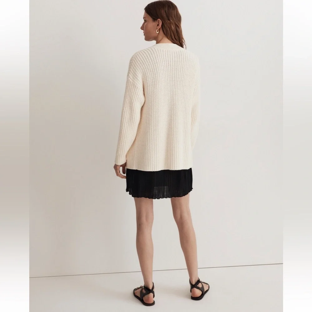 Madewell Textural-Stitch V-Neck Cardigan Sweater XXS - Picture 2 of 8